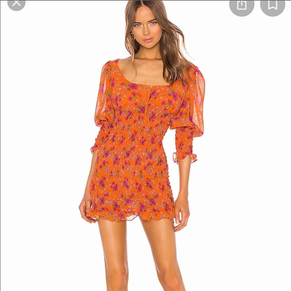 For love and lemons peony mini dress